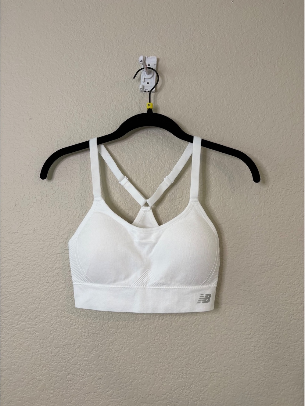 New Balance Medium White Sports Bra